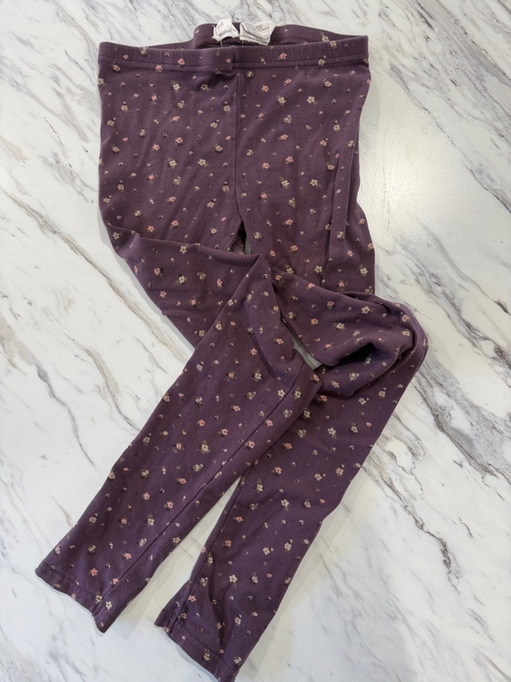 Jamie Kay Girls Purple Floral Leggings